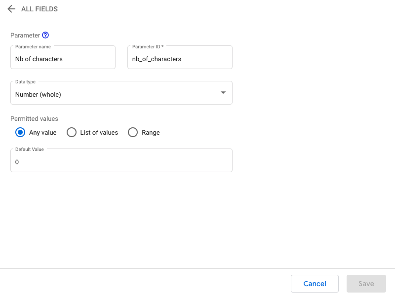 Looker Studio parameter - Number of characters to display