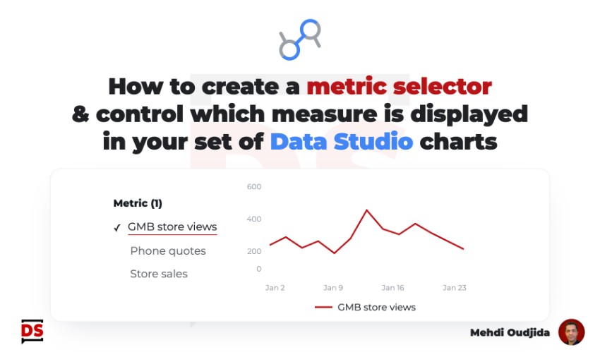 Data Studio Metric Selector