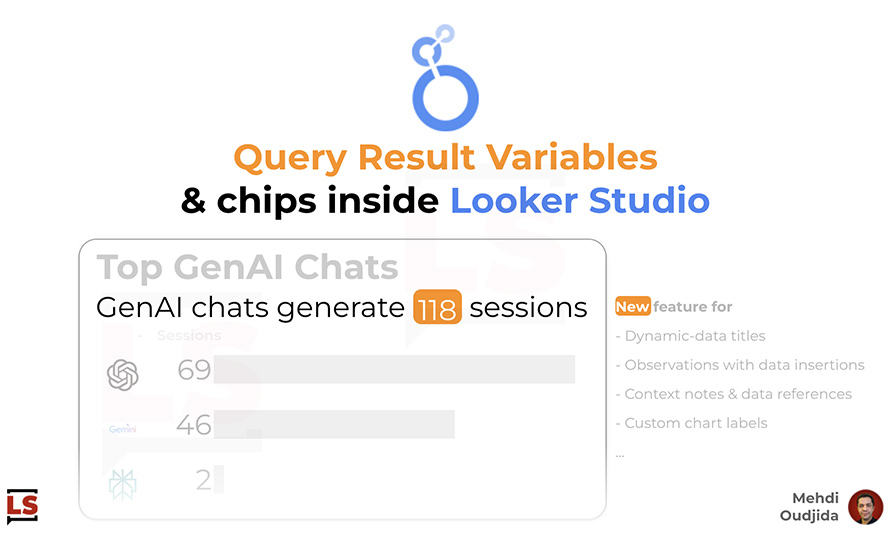 Query Result Variables and Chips inside Looker Studio