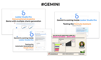 Data Studio blog posts about Gemini AI